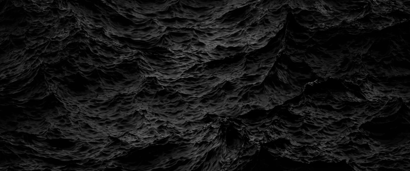 Here are some options for alt text, with a maximum of 12 words: * Abstract dark ocean waves texture, black water surface. * Textured black sea, ocean, or unknown surface. * Black, wavy, rippled background texture. Dark abstract water. * Dark, undulating surface. Black water texture.